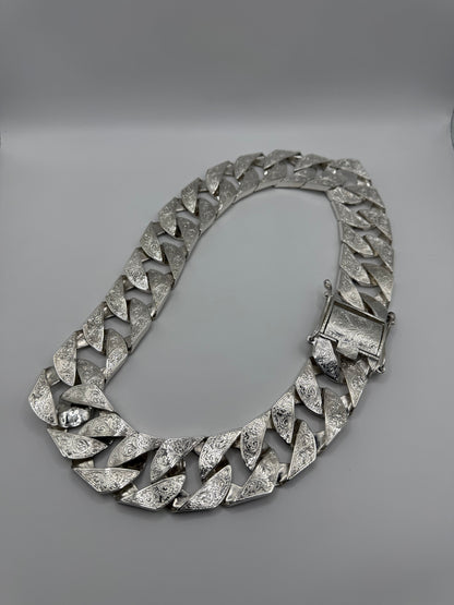 Silver Chaps Chain Gents Men’s - 37mm