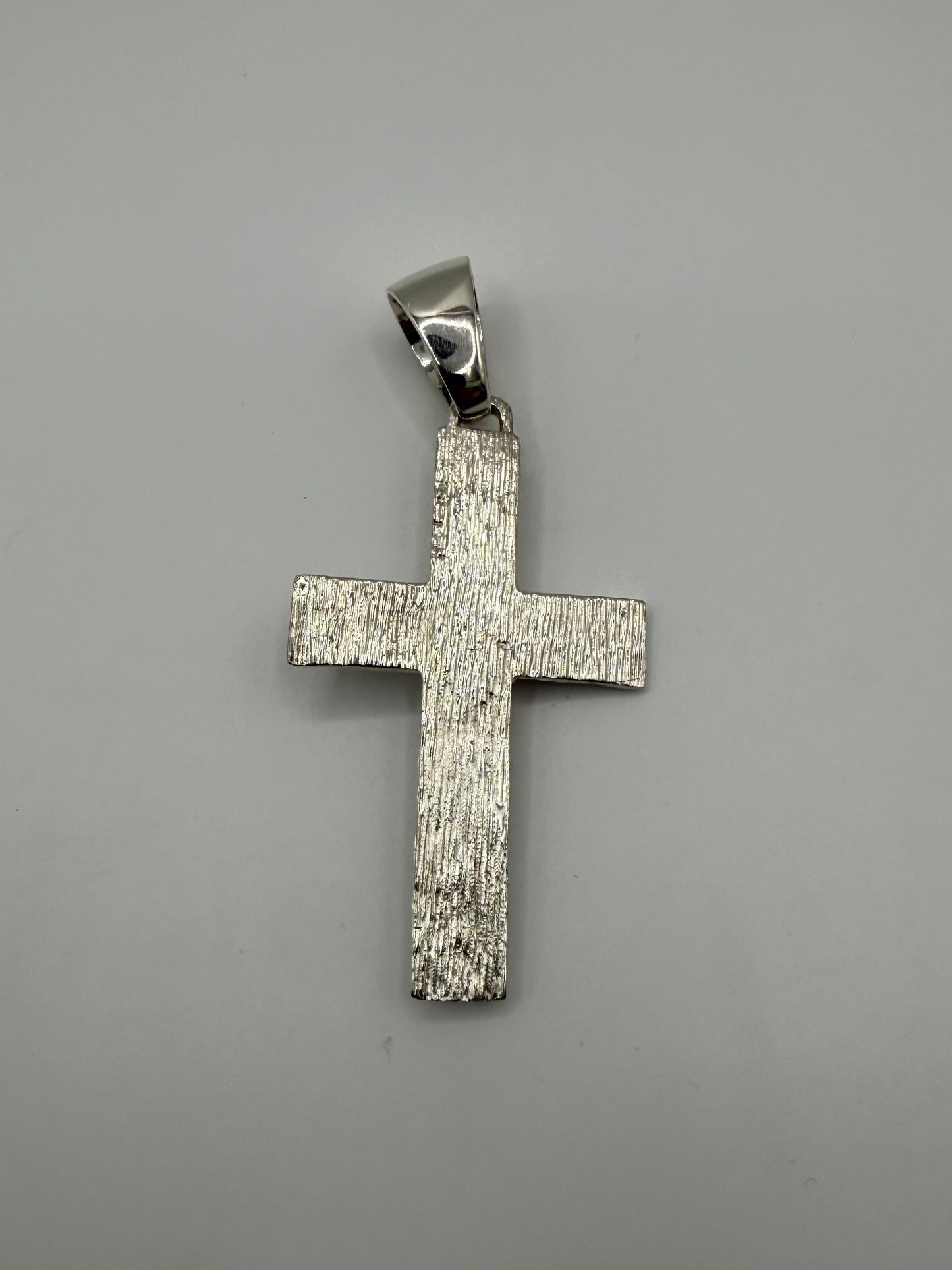 Silver Cross Pendant Men’s - Large Bail