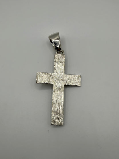 Silver Cross Pendant Men’s - Large Bail