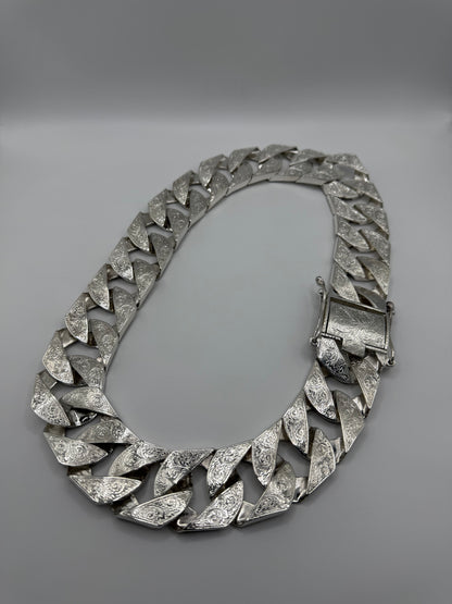 Silver Chaps Chain Gents Men’s - 37mm