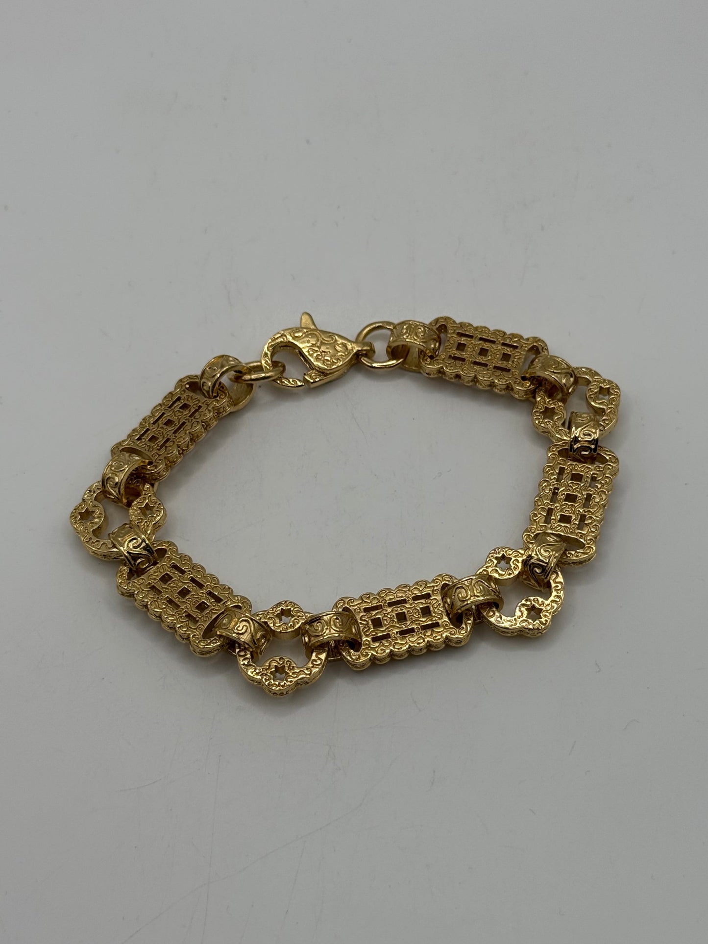 9ct Gold On Silver Stars & Bars - 14mmm