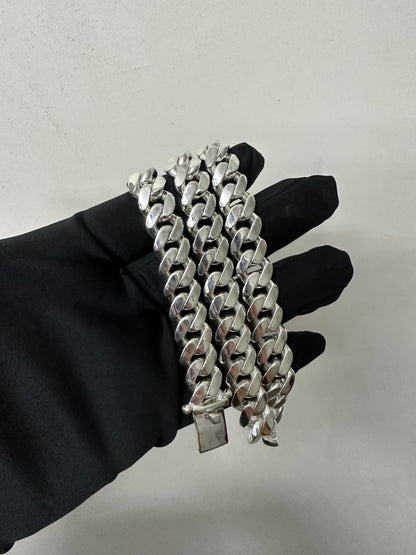 Silver Cuban Chain 14mm