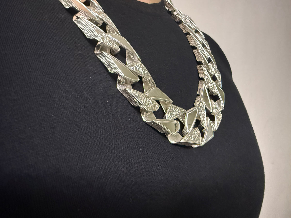 Silver 20mm Mens Chaps Chain