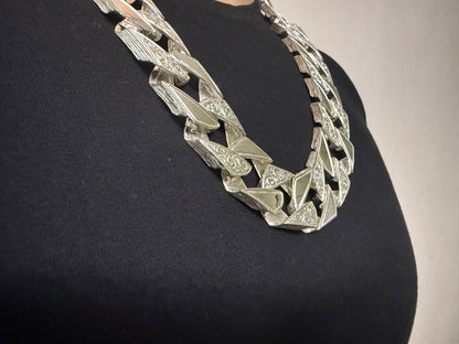 Silver 20mm Mens Chaps Chain