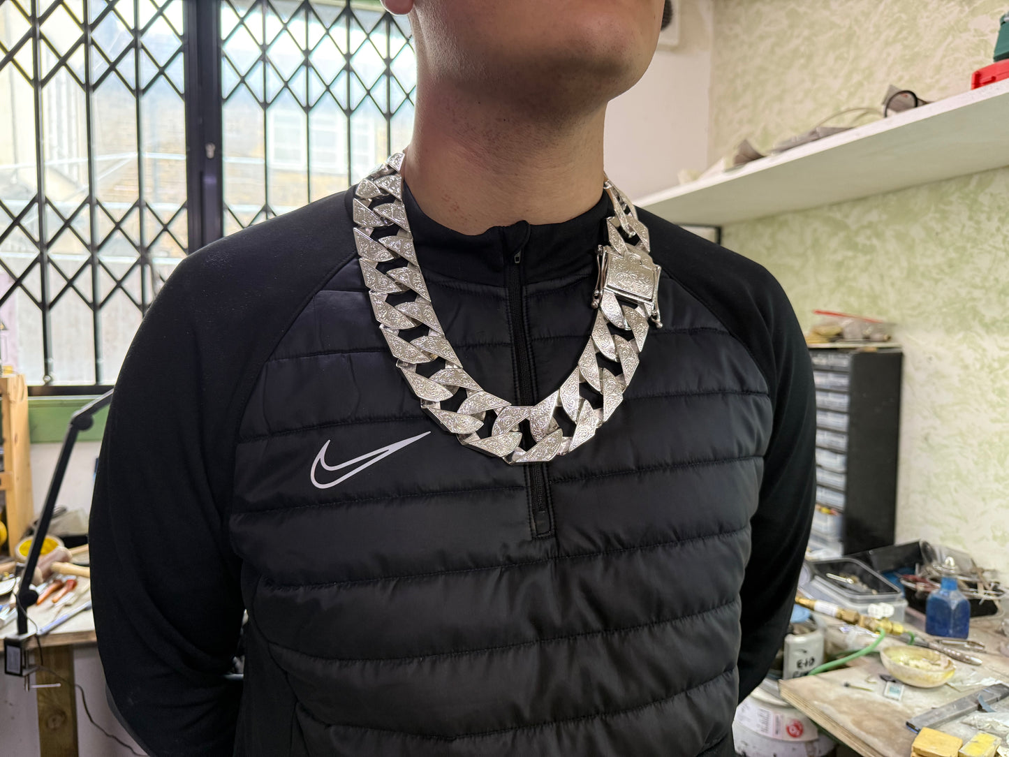 Silver Chaps Chain Gents Men’s - 37mm