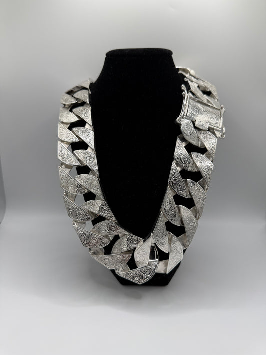 Silver Chaps Chain Gents Men’s - 37mm