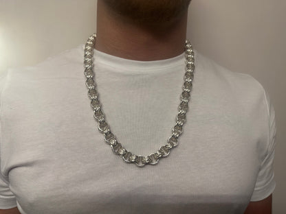 Silver 13mm Belcher Chain - Heavy