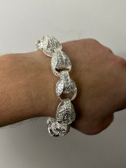 Silver Tulip Bracelet - 20mm