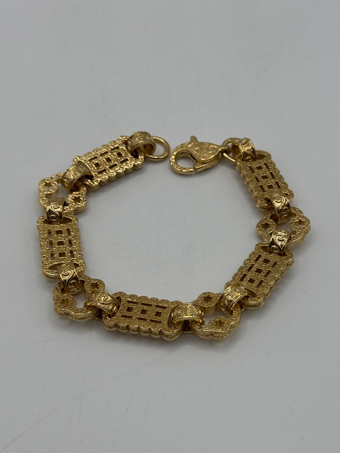 9ct Gold On Silver Stars & Bars - 14mmm