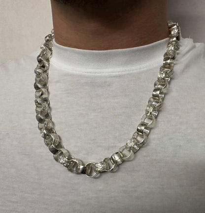 Silver Belcher Chain - 13mm