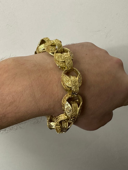 9ct Gold On Silver Tulip - 20mm