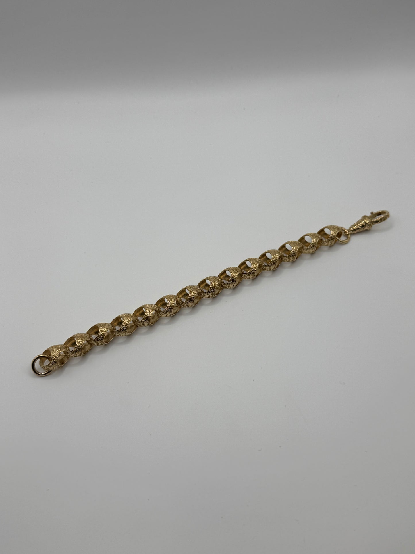 9ct Gold On Silver 13mm Acorn Bracelet