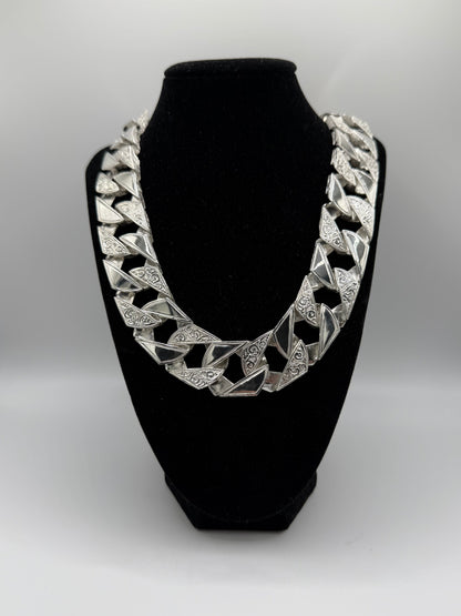 Silver 20mm Mens Chaps Chain