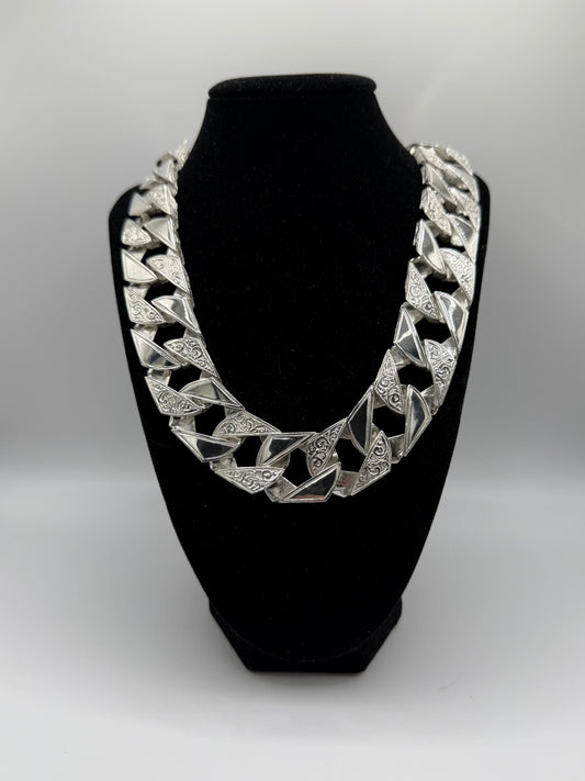 Silver 20mm Mens Chaps Chain