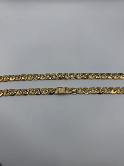 Gold On Silver Chaps Chain 11.5mm