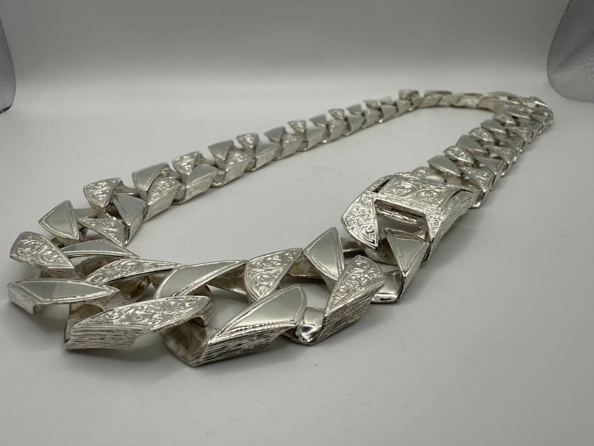 Silver 20mm Mens Chaps Chain