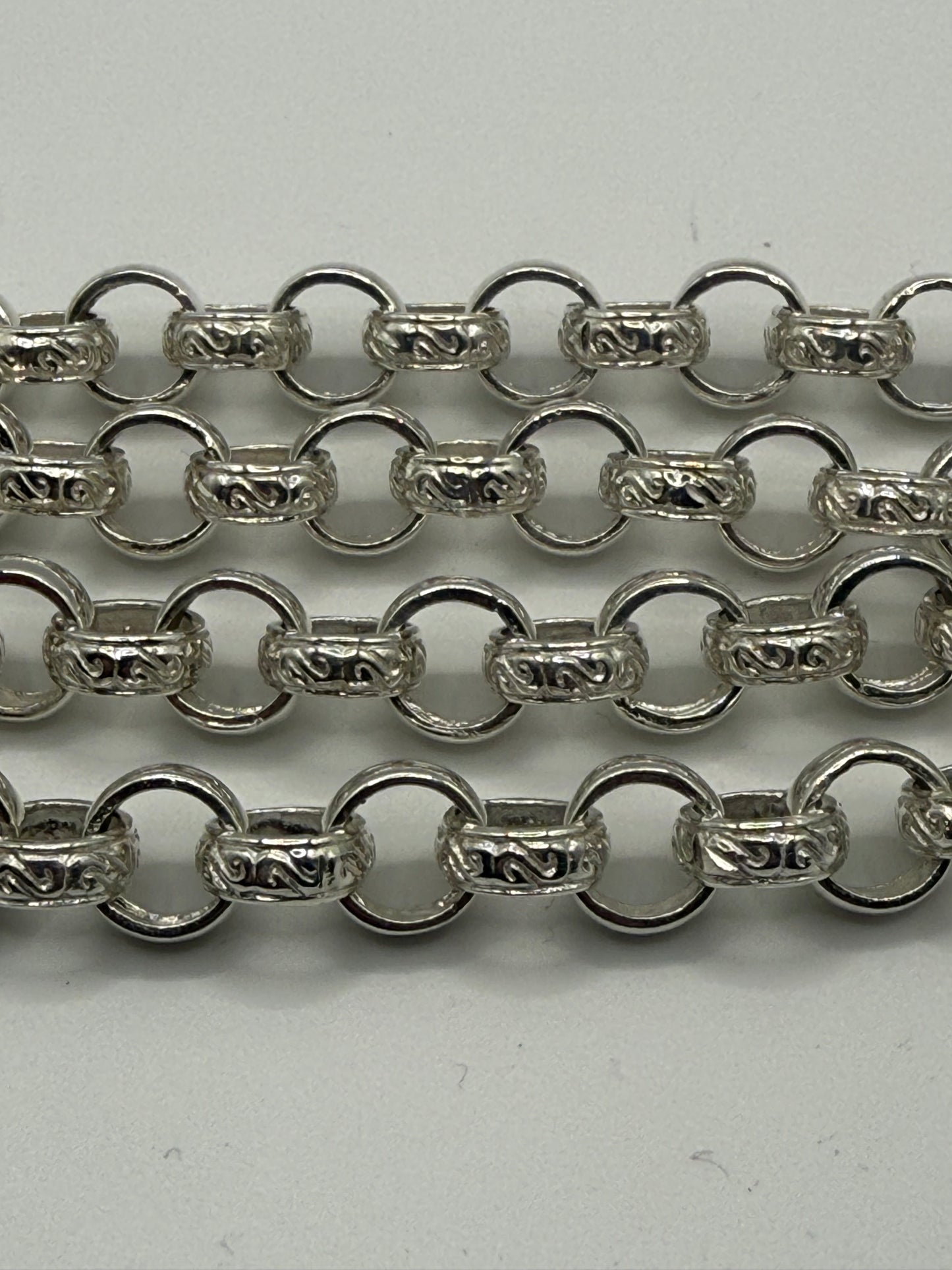 Silver Mens Belcher Chain - 11mm