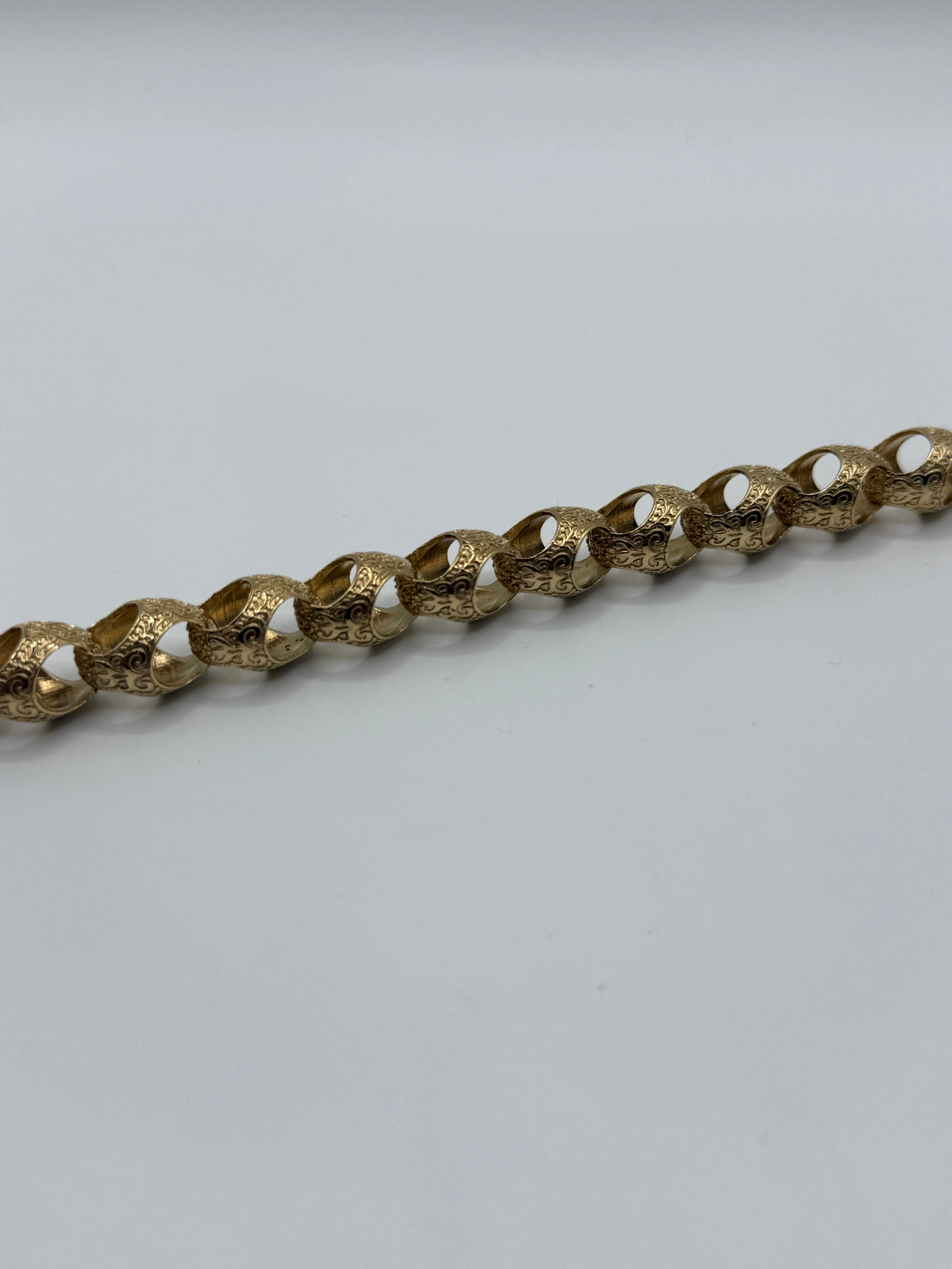 9ct Gold On Silver 13mm Acorn Bracelet