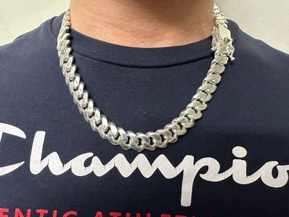Silver Cuban Chain 14mm