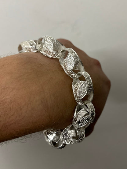 Silver Tulip Bracelet - 20mm