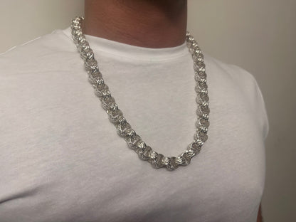 Silver 13mm Belcher Chain - Heavy