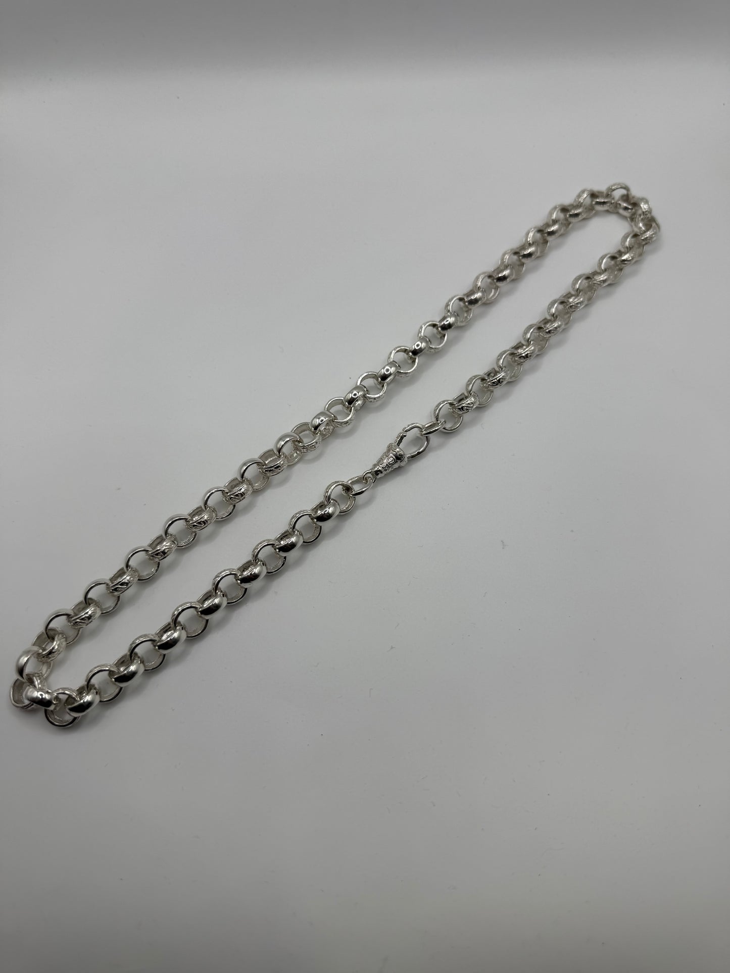 Silver Mens Belcher Chain - 11mm