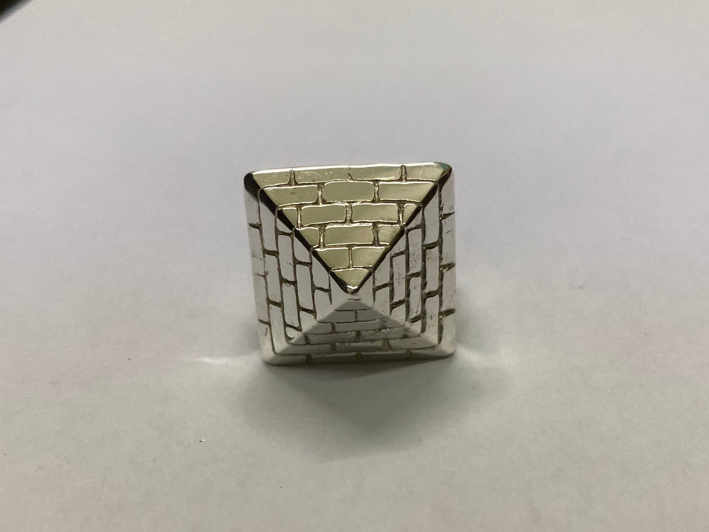 Silver Pyramid Men’s Ring - All Sizes