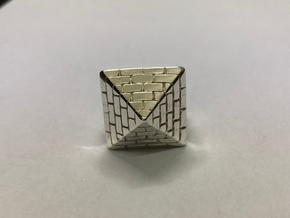 Silver Pyramid Men’s Ring - All Sizes