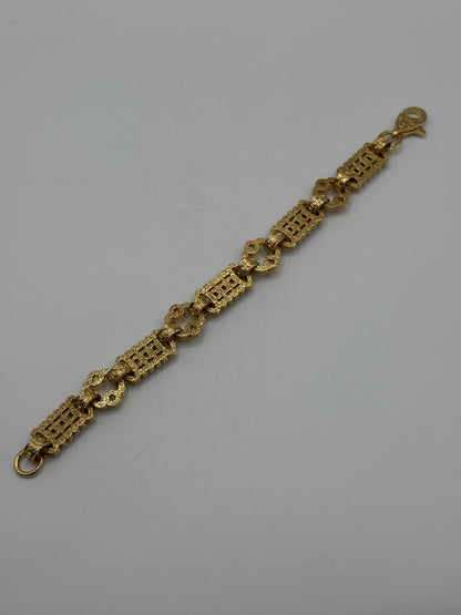 9ct Gold On Silver Stars & Bars - 14mmm
