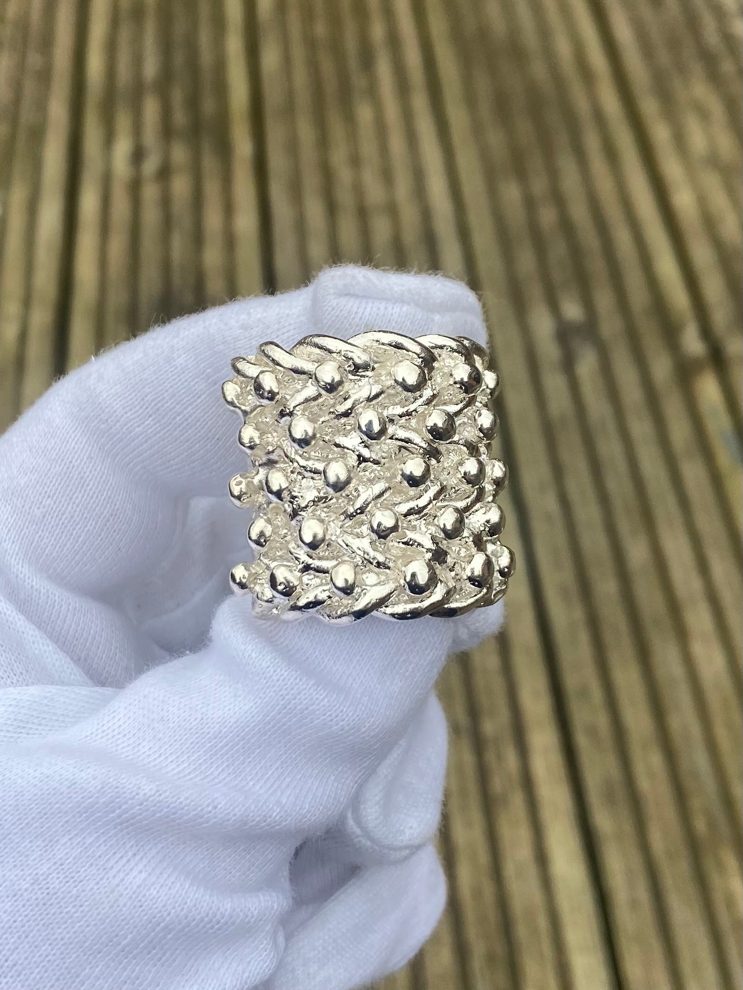 XL Silver Keeper Ring - Mens