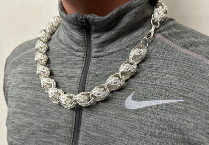 Silver Pitbull Tulip Chain - 21mm