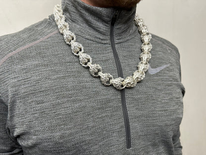 Silver Pitbull Tulip Chain - 21mm