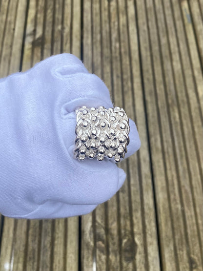 XL Silver Keeper Ring - Mens