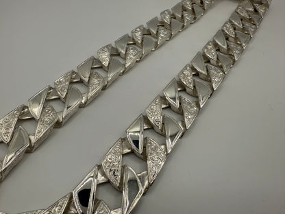 Silver 20mm Mens Chaps Chain