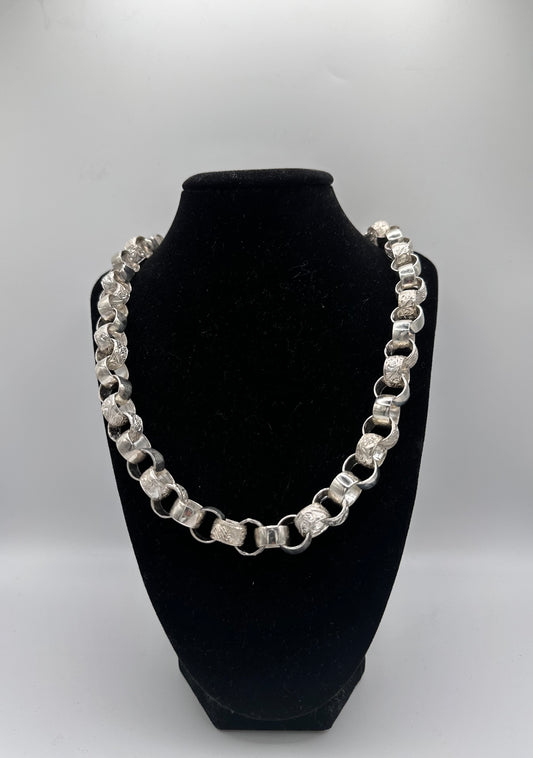 Silver Belcher Chain - 13mm