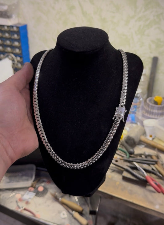 Silver Cuban Chain - 9mm