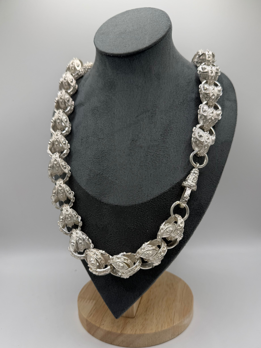 Silver Pitbull Tulip Chain - 21mm