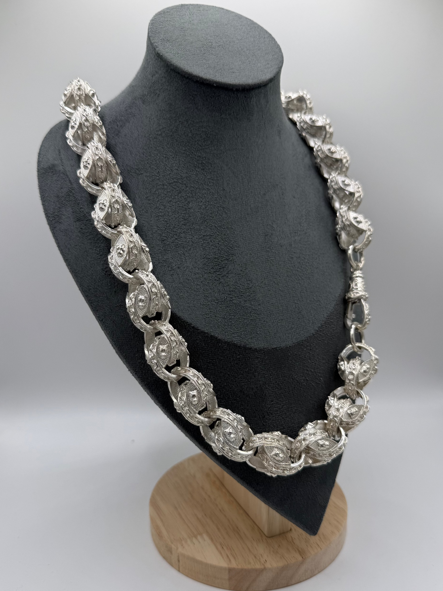 Silver Pitbull Tulip Chain - 21mm