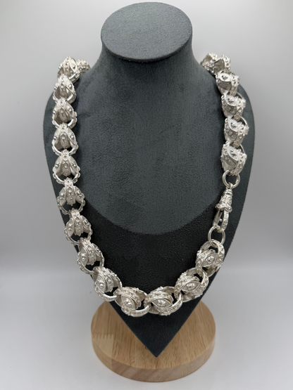 Silver Pitbull Tulip Chain - 21mm