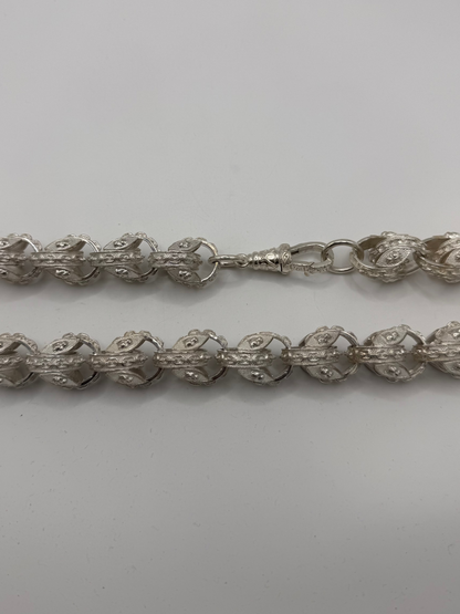 Silver Pitbull Tulip Chain - 21mm