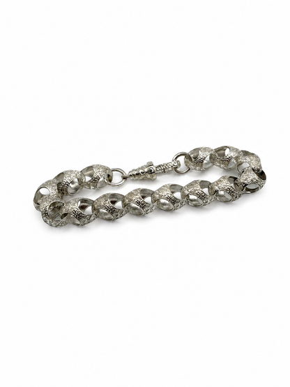 Silver 13mm Acorn Bracelet - All Lengths