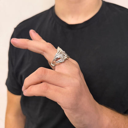 Silver Horse Keeper Ring