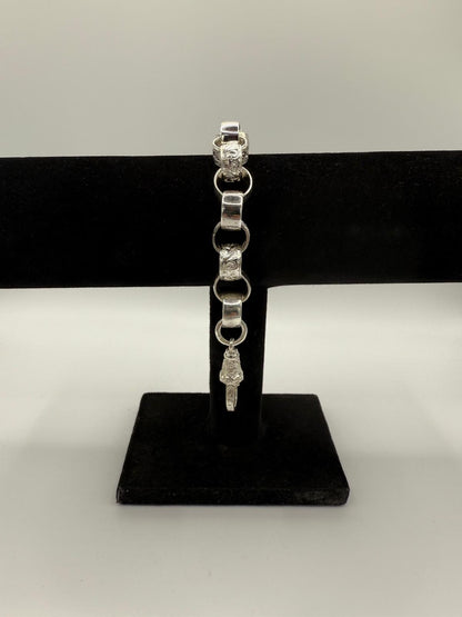 Silver Belcher Bracelet - 13mm