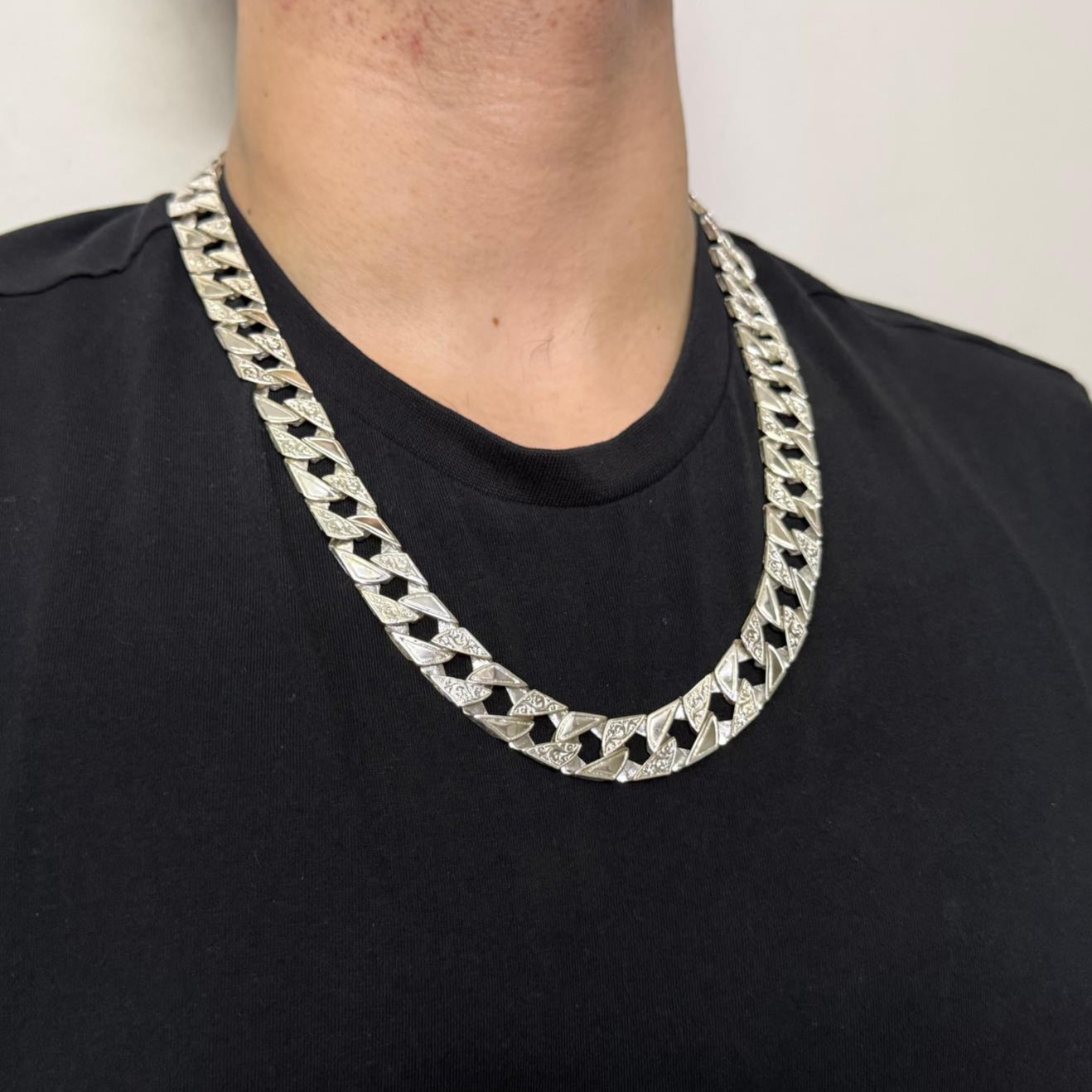 Silver Chaps Chain - 15mm