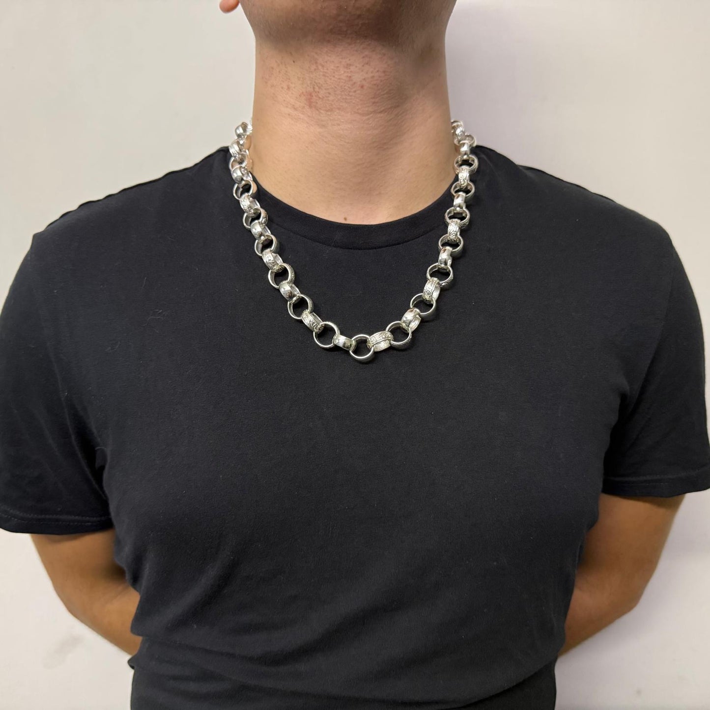 Silver Belcher Chain - 16mm
