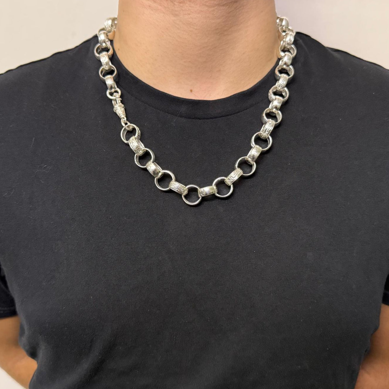 Silver Belcher Chain - 16mm