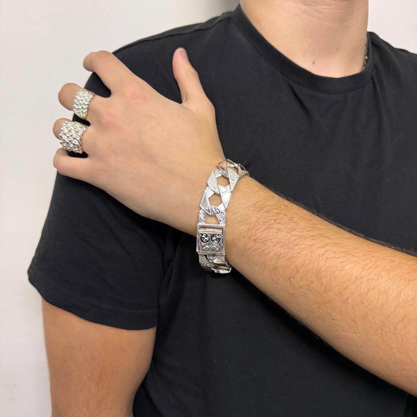 Silver Chaps Bracelet - 20mm