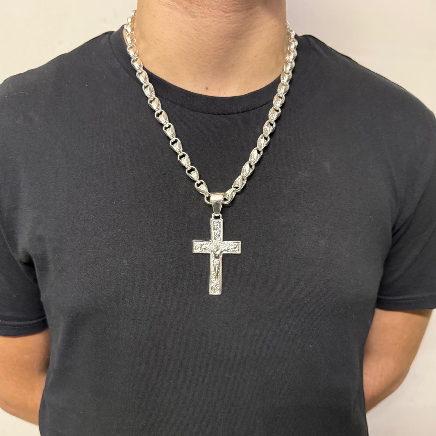 Silver Cross Pendant Crucifix