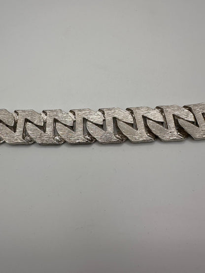 Silver Chaps Curb Bracelet