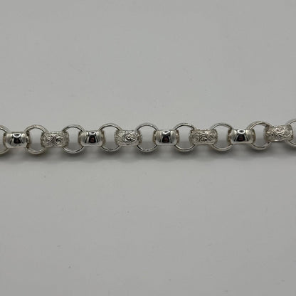 Silver Belcher Bracelet - 13mm